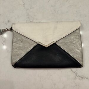 Elegant Black and Silver Women's Clutch
